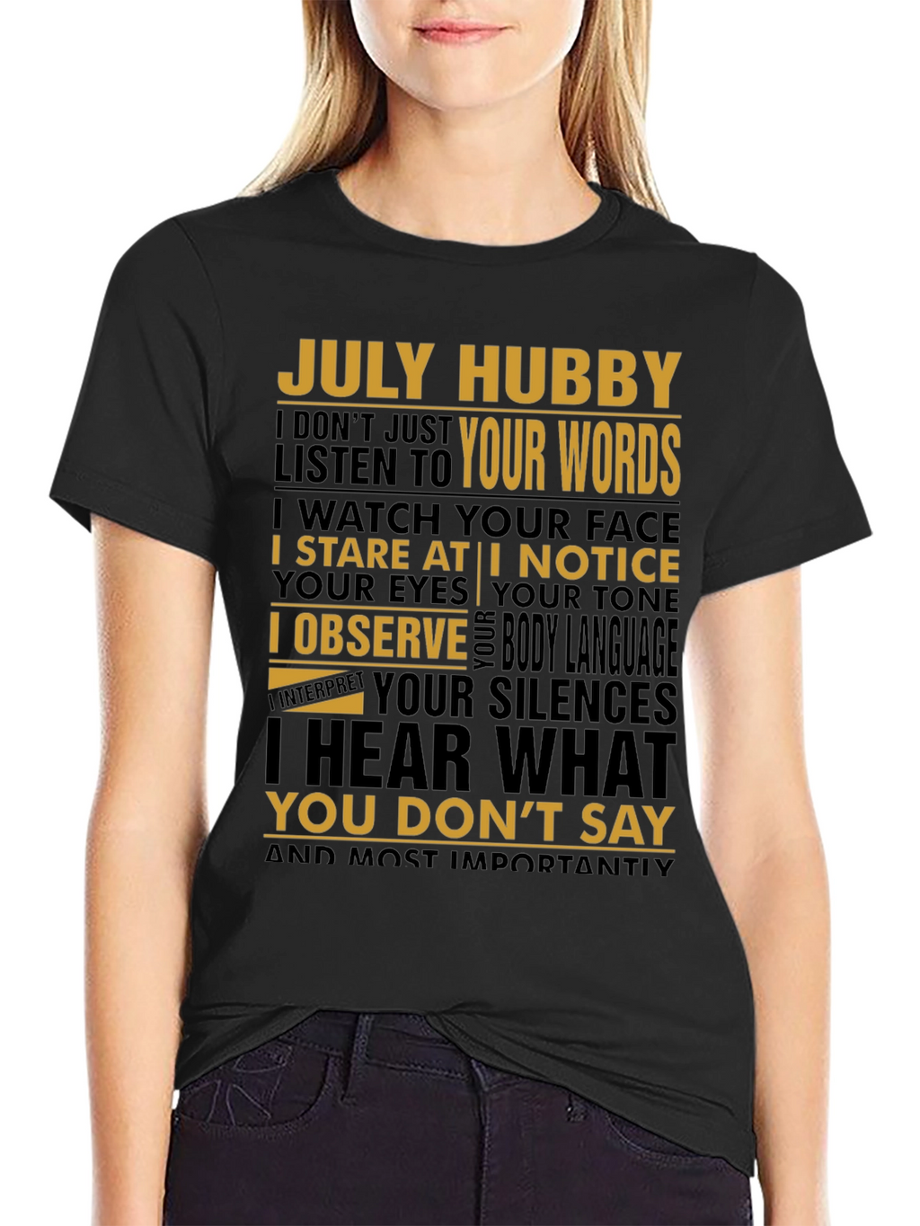 July Hubby Graphic T-Shirt