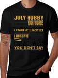 July Hubby Graphic T-Shirt