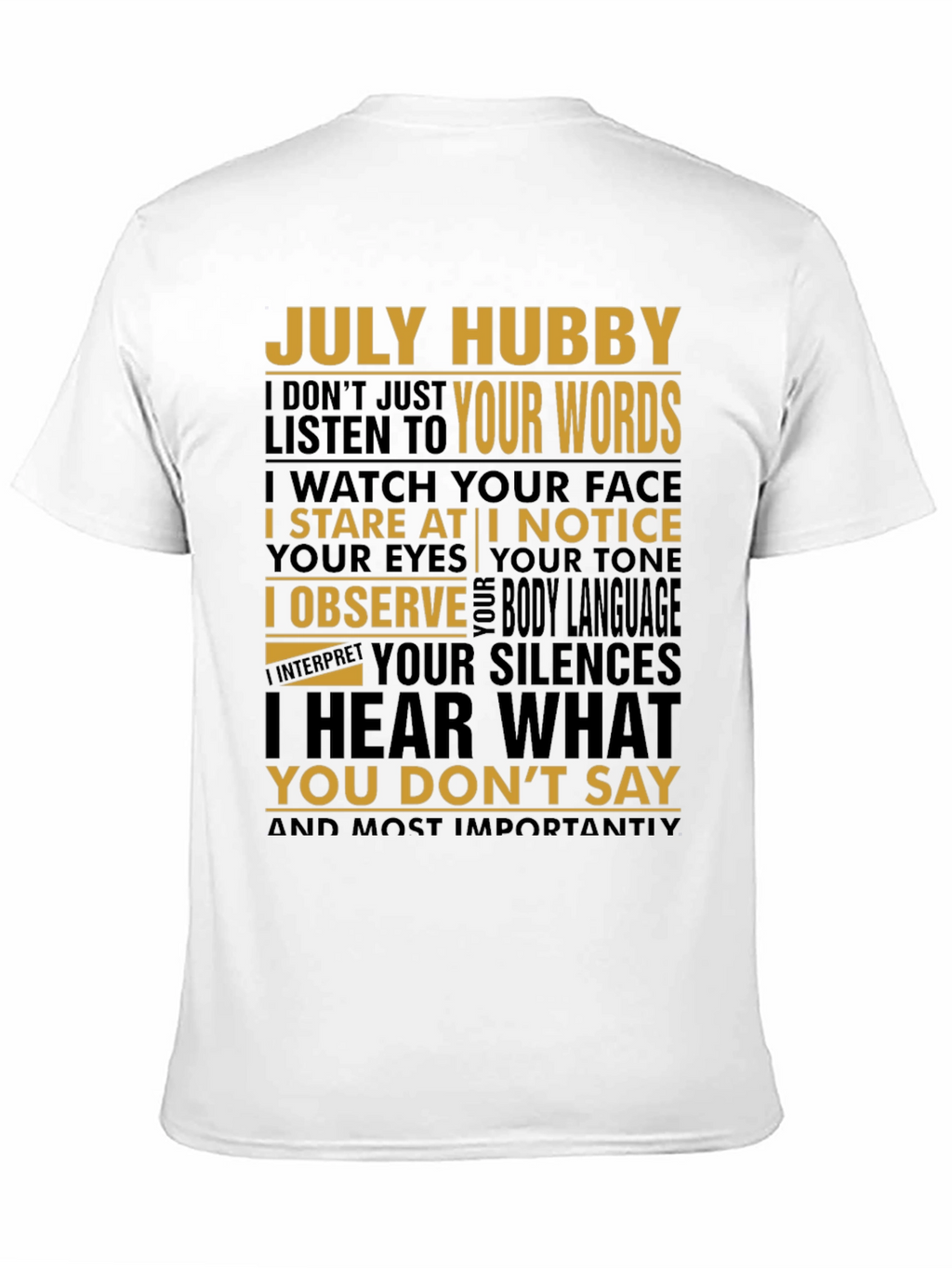 July Hubby Graphic T-Shirt