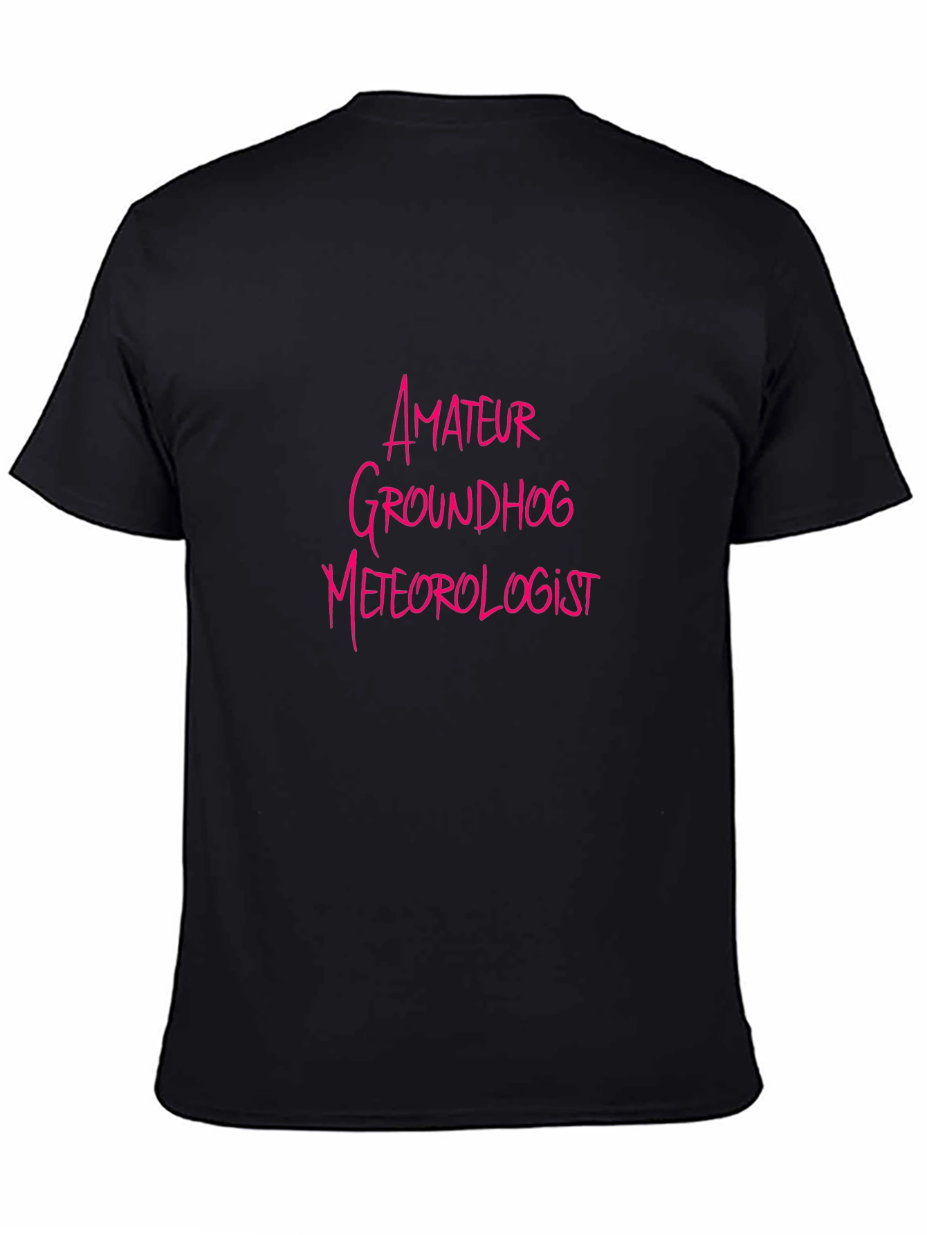 Amateur Groundhog Meteorologist Black T-Shirt