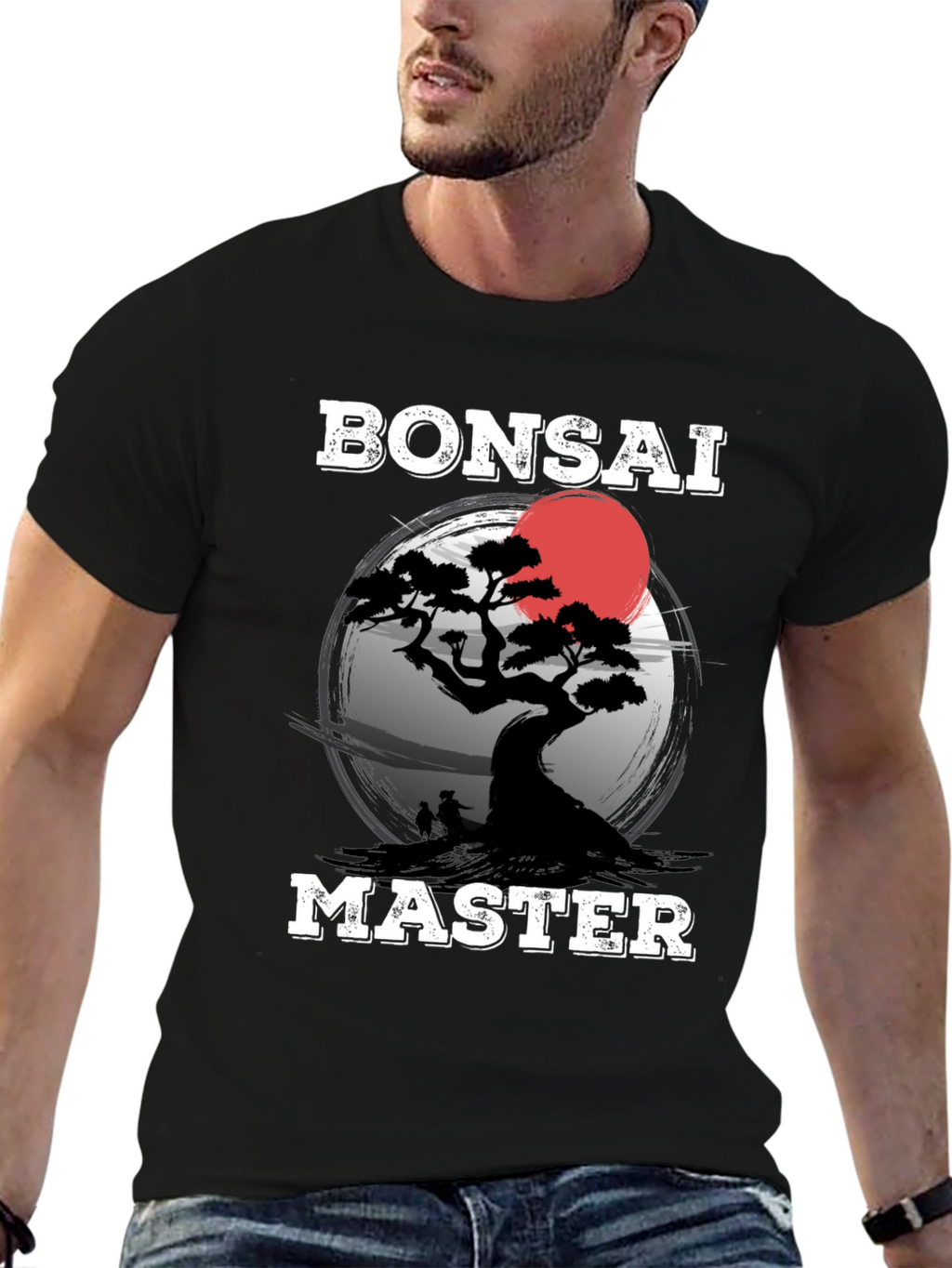 Bonsai Master Graphic T-Shirt - Black
