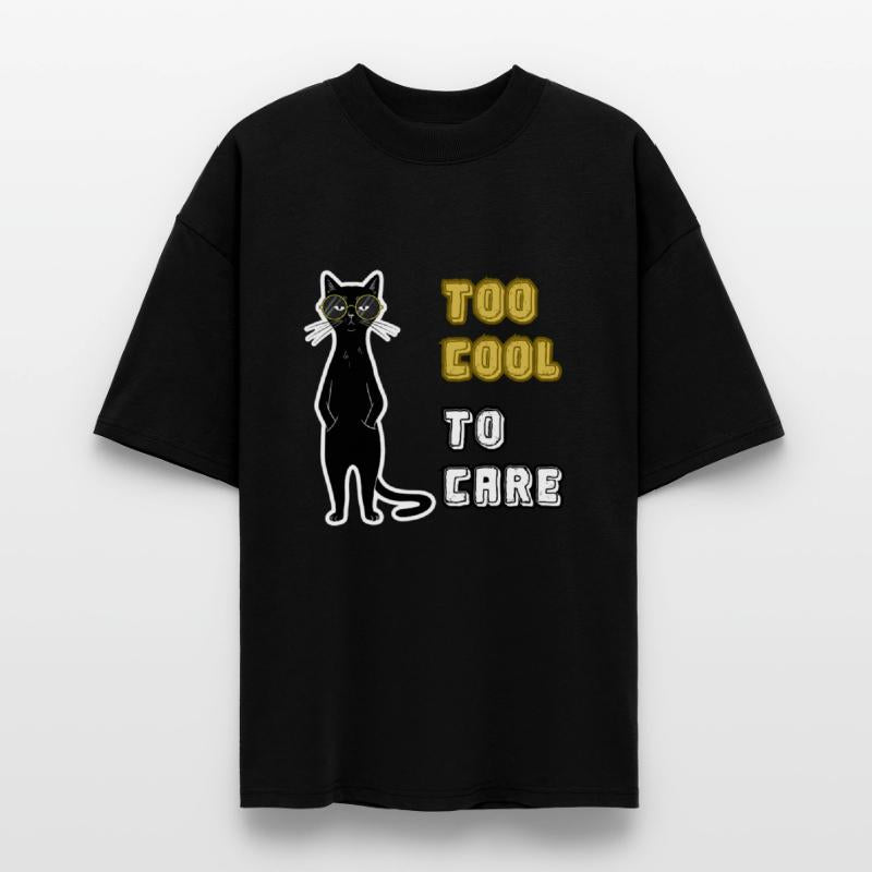 Too Cool To Care Black Cat –Stylish and Mysterious