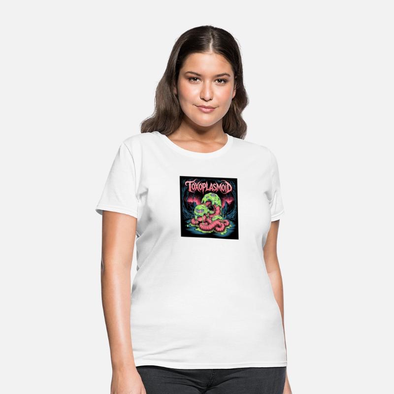 TOXOPLASMOID – Horror Death Metal Logo with Pink