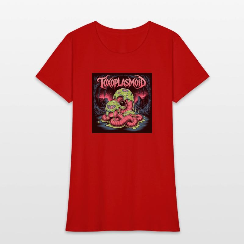 TOXOPLASMOID – Horror Death Metal Logo with Pink