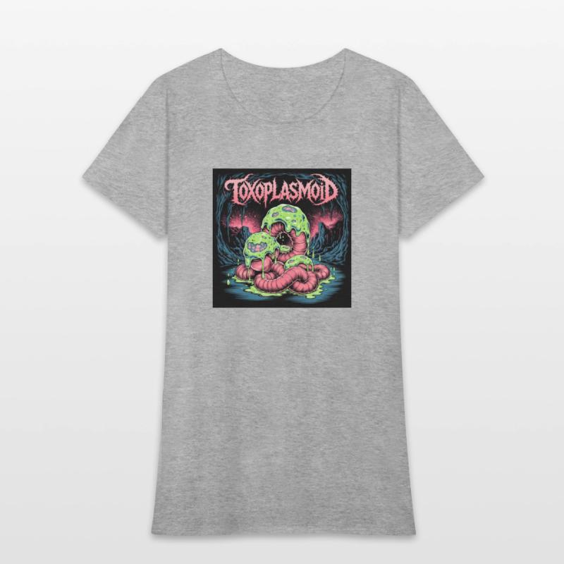 TOXOPLASMOID – Horror Death Metal Logo with Pink