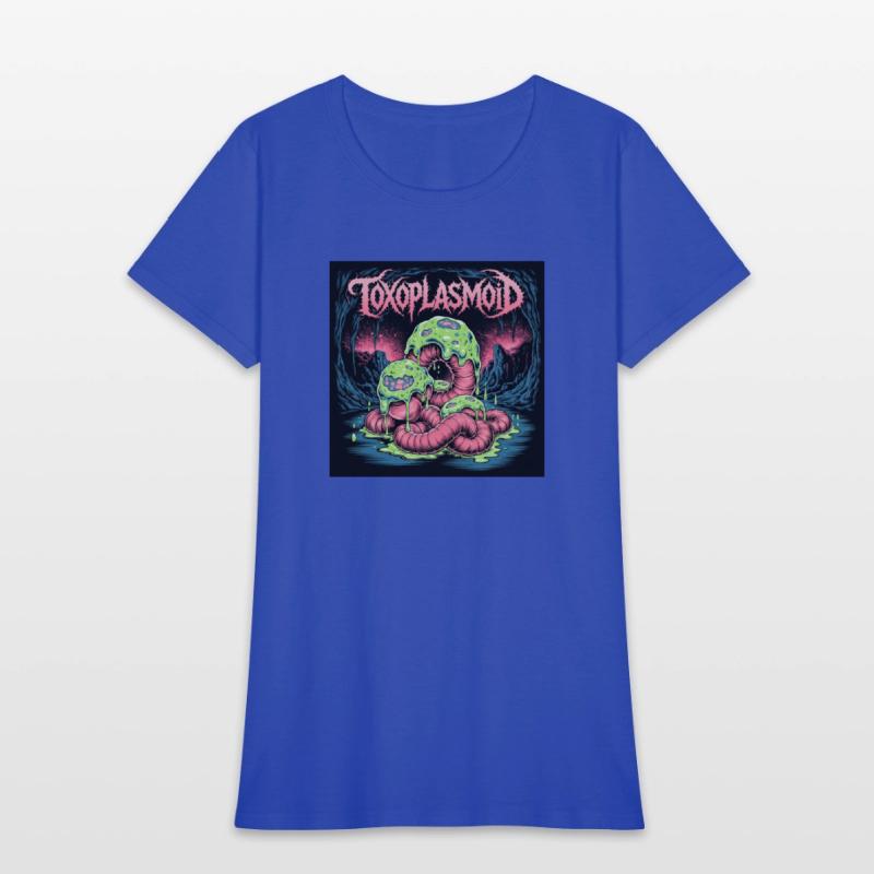 TOXOPLASMOID – Horror Death Metal Logo with Pink