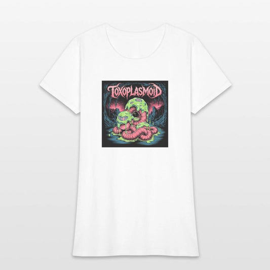 TOXOPLASMOID – Horror Death Metal Logo with Pink