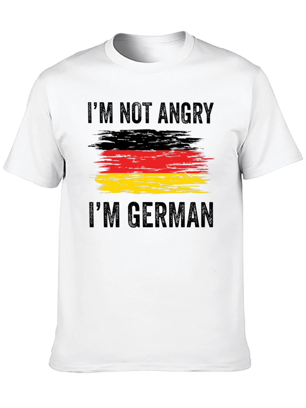 Im Not Angry Im German T-Shirt Black