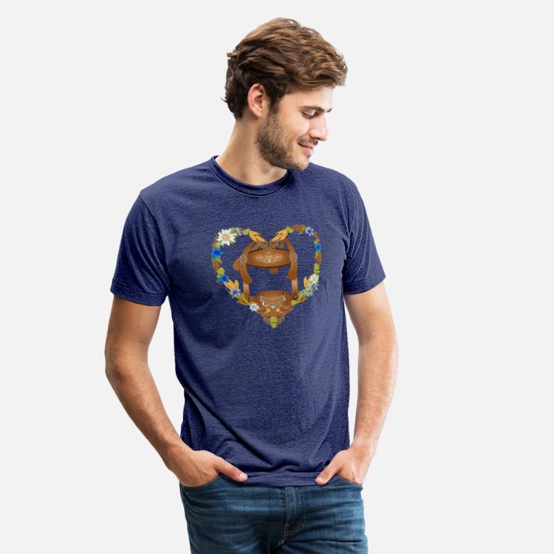 Traditional lederhosen illustration floral heart