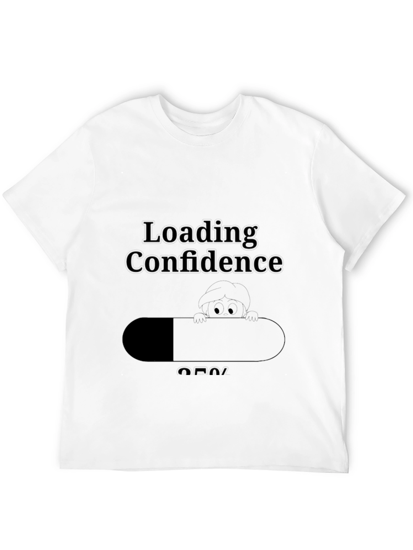 Loading Confidence Graphic T-Shirt - Black