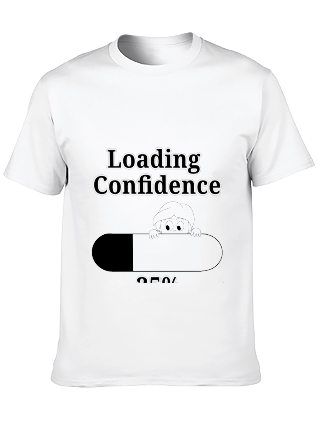 Loading Confidence Graphic T-Shirt - Black
