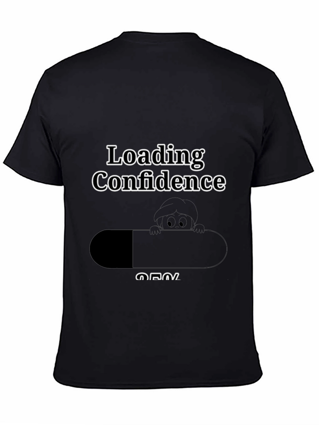 Loading Confidence Graphic T-Shirt - Black