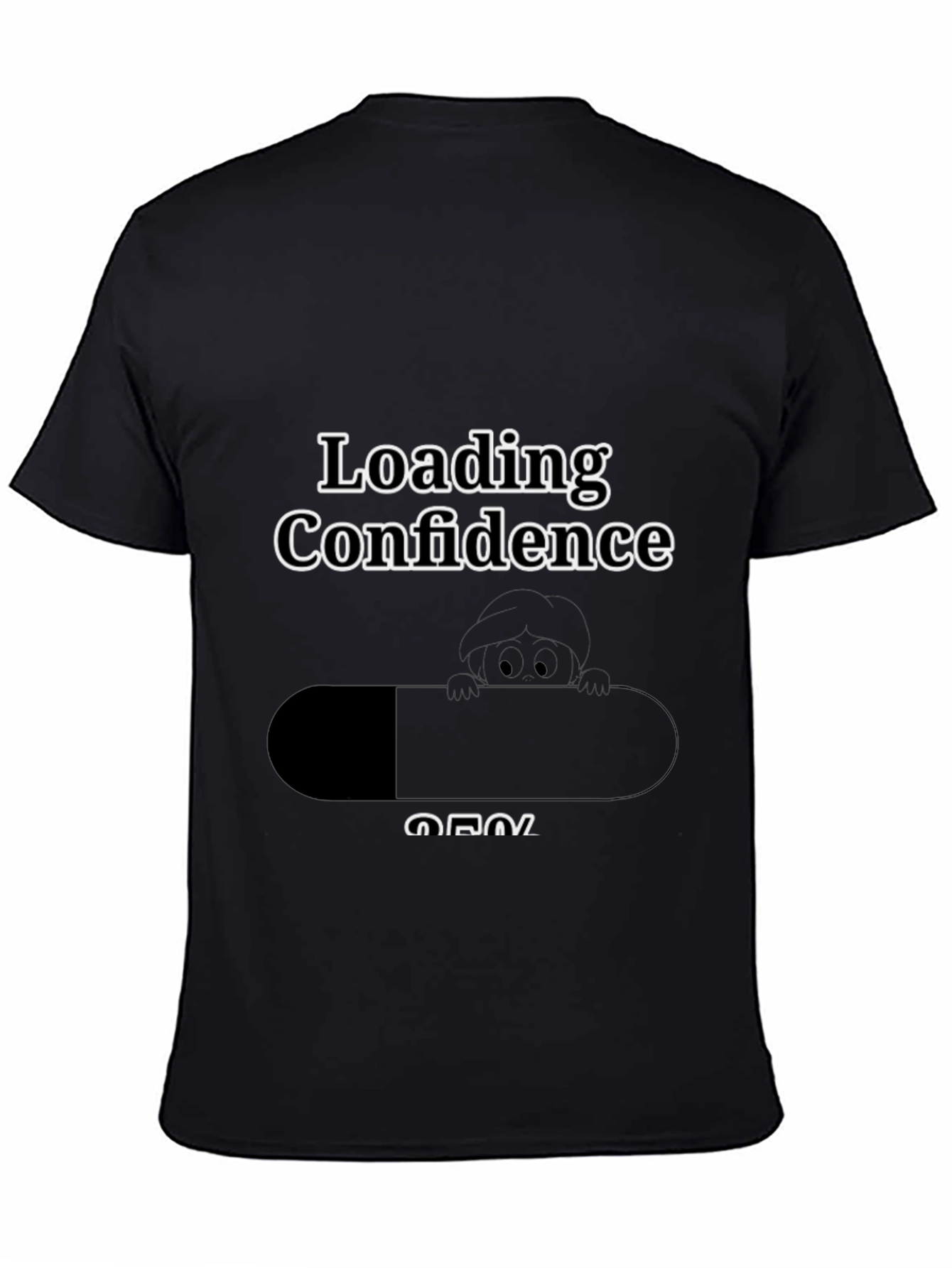 Loading Confidence Graphic T-Shirt - Black