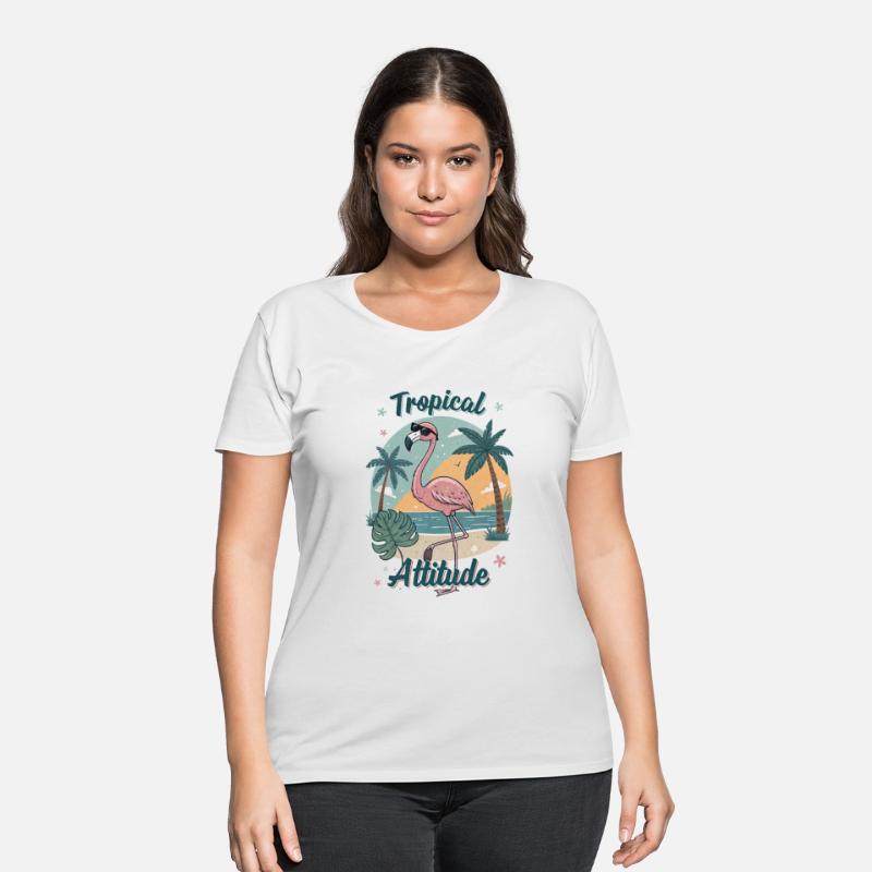 Tropical Attitude – Retro Flamingo Vibes