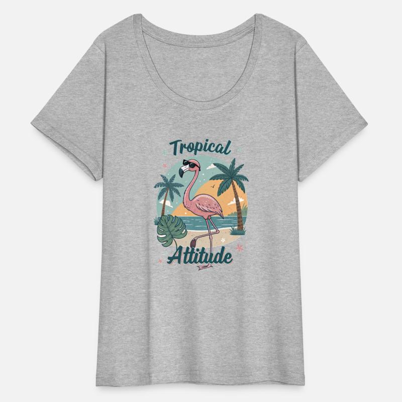 Tropical Attitude – Retro Flamingo Vibes