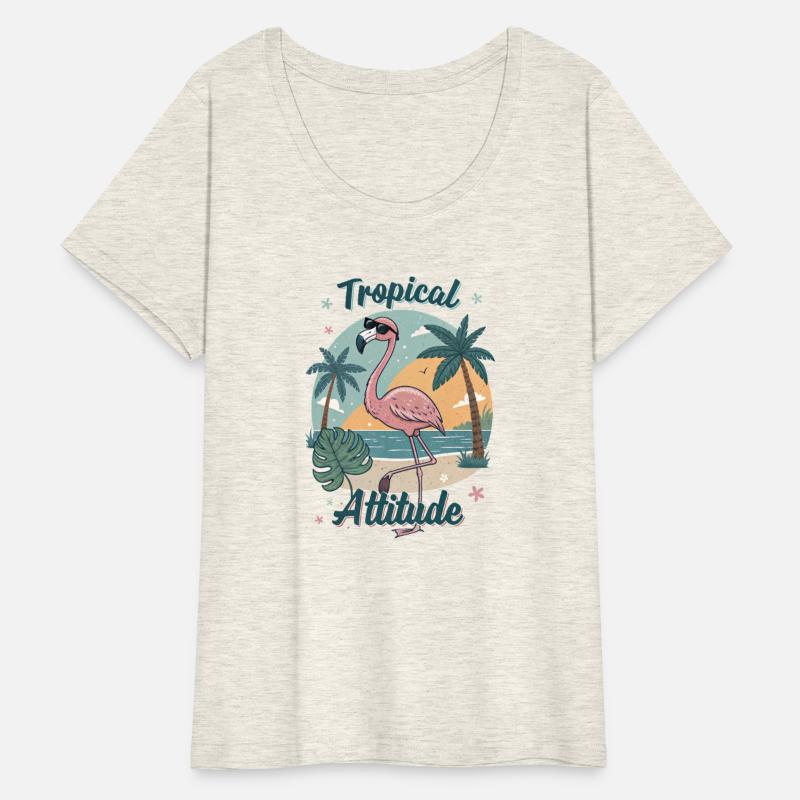 Tropical Attitude – Retro Flamingo Vibes