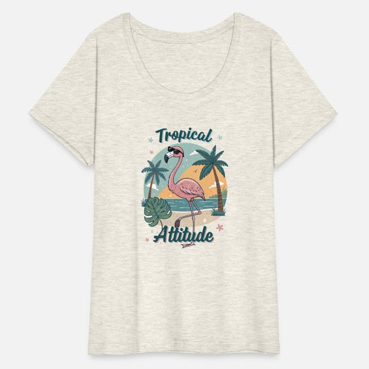 Tropical Attitude – Retro Flamingo Vibes