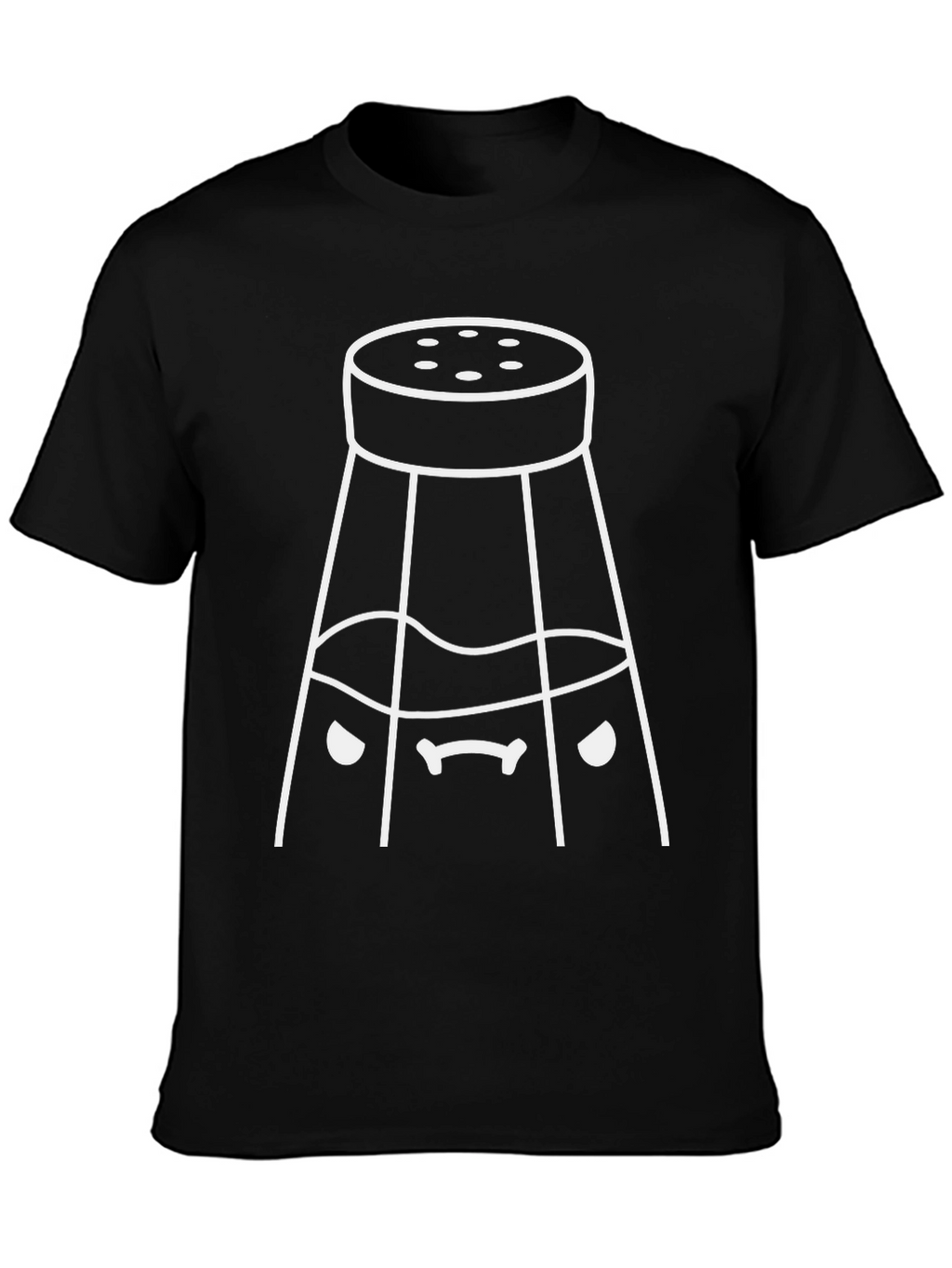 Funny Salt Shaker Graphic T-Shirt - Unisex Black Tee