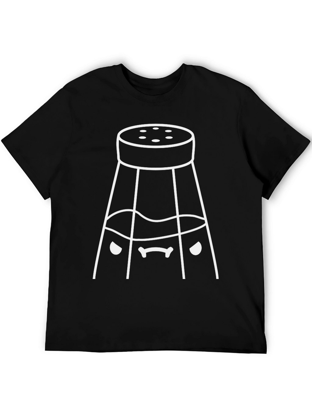 Funny Salt Shaker Graphic T-Shirt - Unisex Black Tee