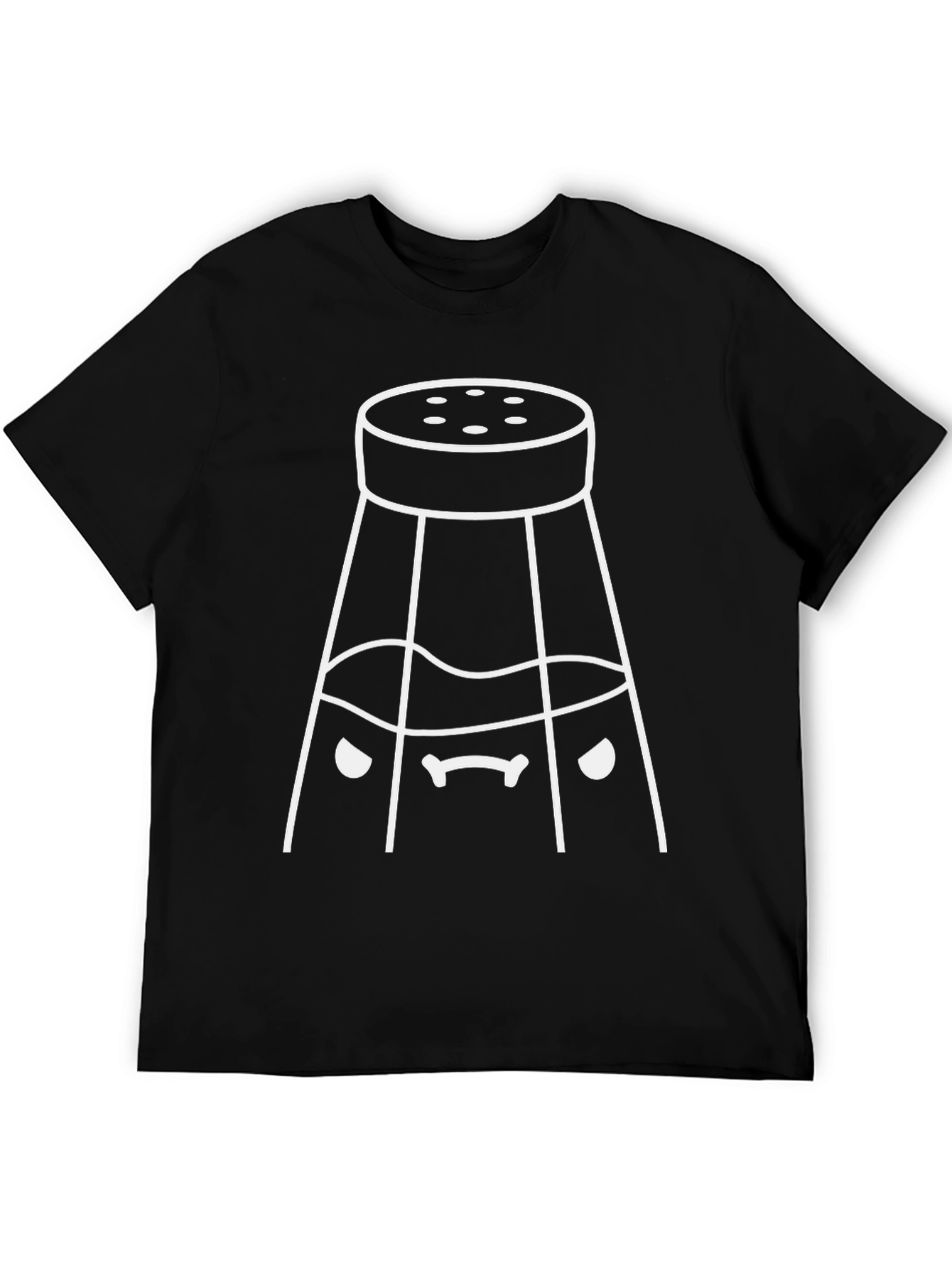 Funny Salt Shaker Graphic T-Shirt - Unisex Black Tee