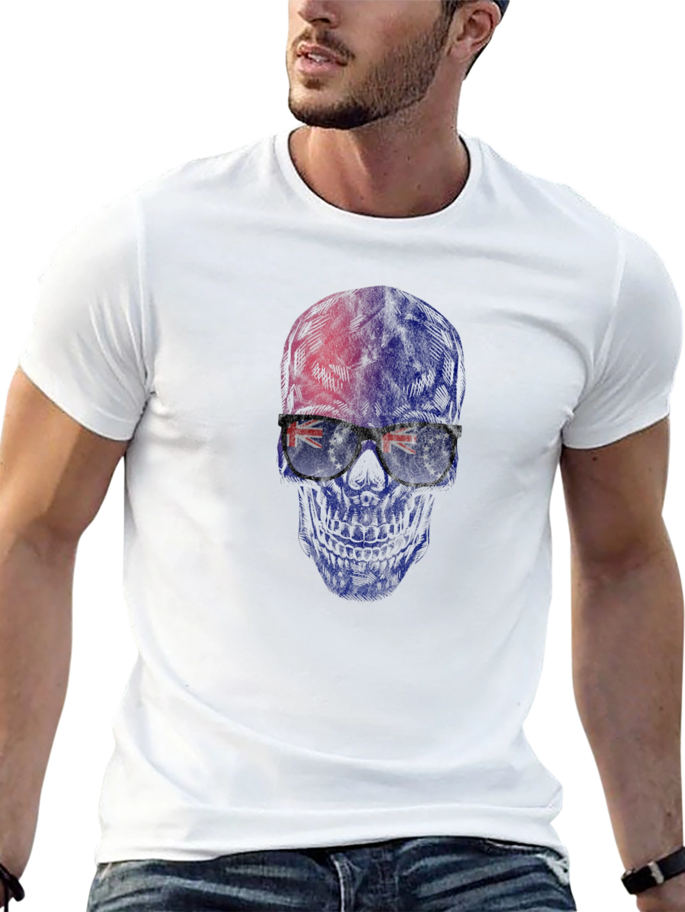 Skull Flag Sunglasses T-Shirt