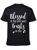 Blessed Trusts Graphic Tee - Stylish Religious T-Shirt