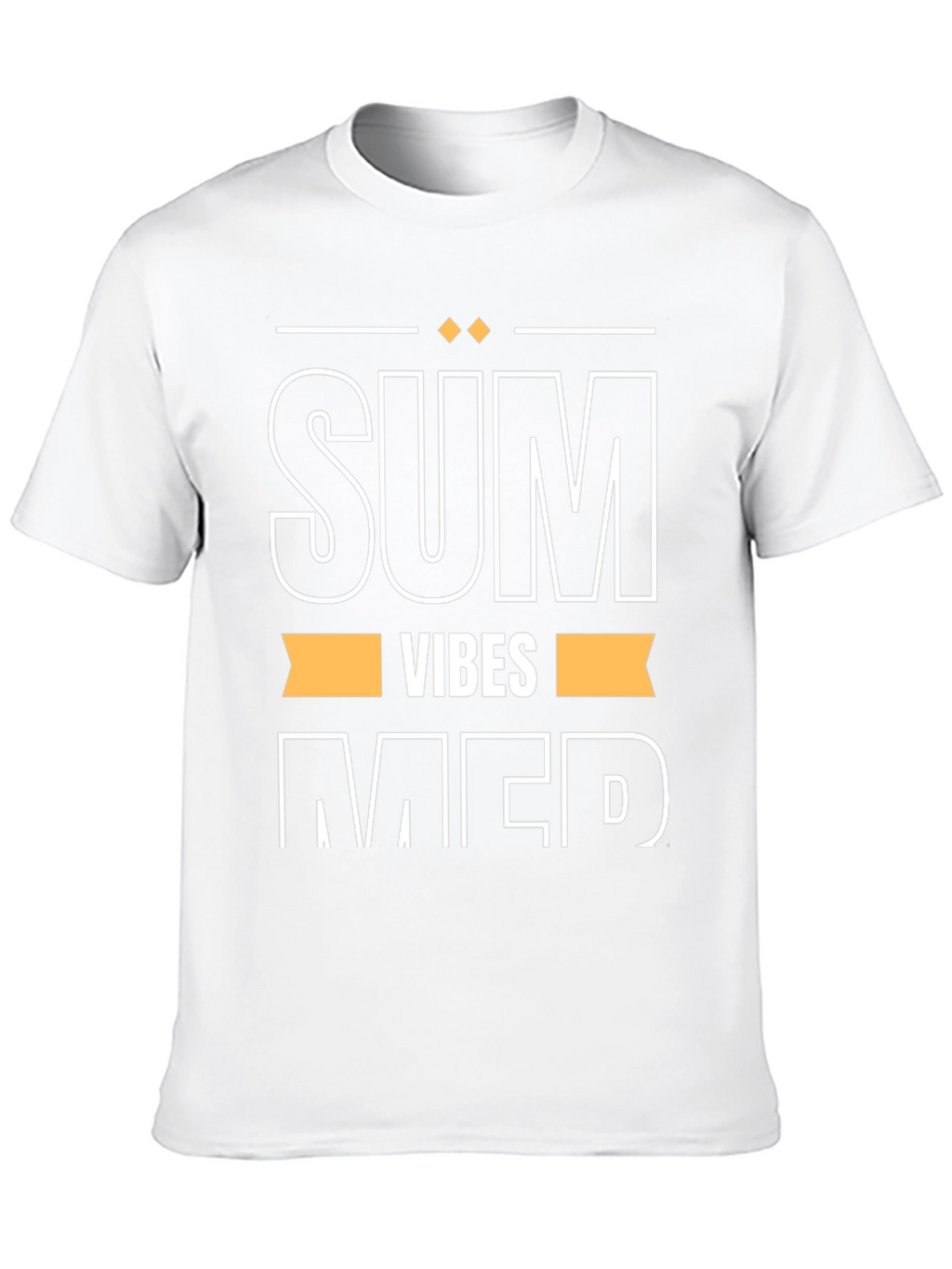 Summer Vibes Graphic Tee - Black Cotton T-Shirt