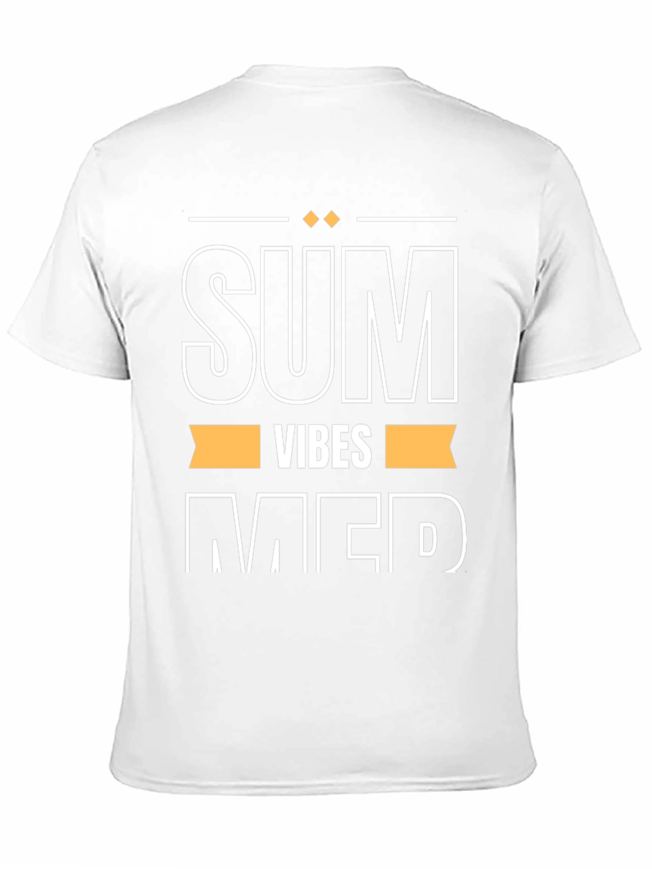 Summer Vibes Graphic Tee - Black Cotton T-Shirt
