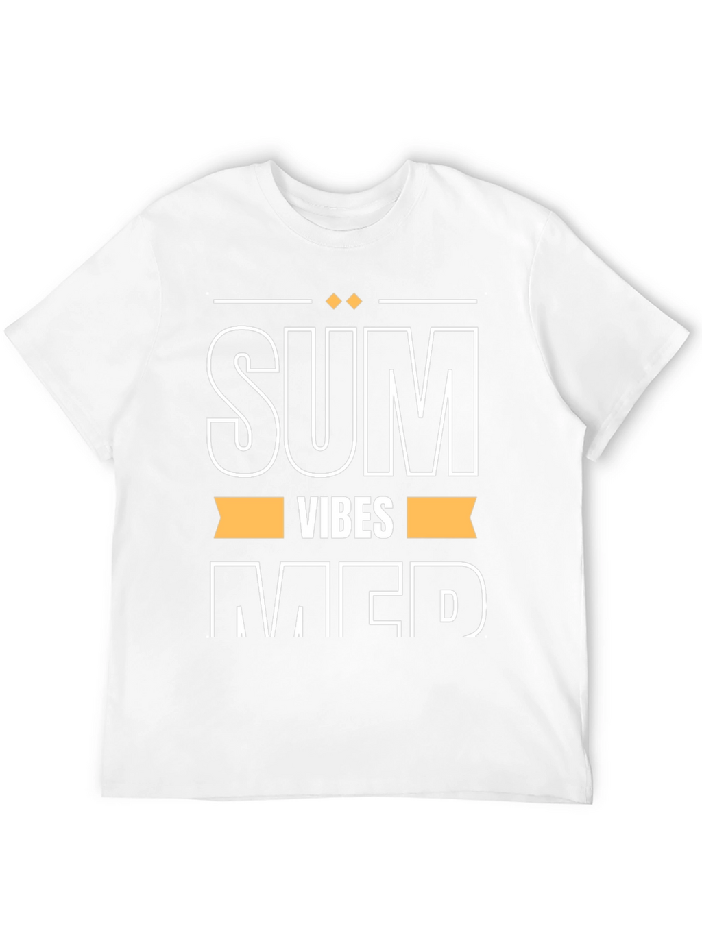 Summer Vibes Graphic Tee - Black Cotton T-Shirt