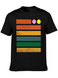 Retro Stripe Graphic T-Shirt