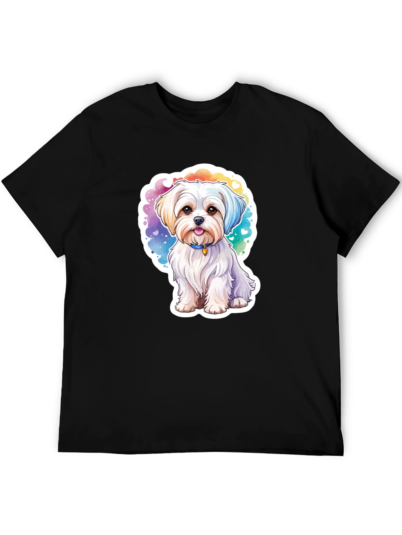 Watercolor Cute Dog T-Shirt – Colorful Puppy Graphic Tee