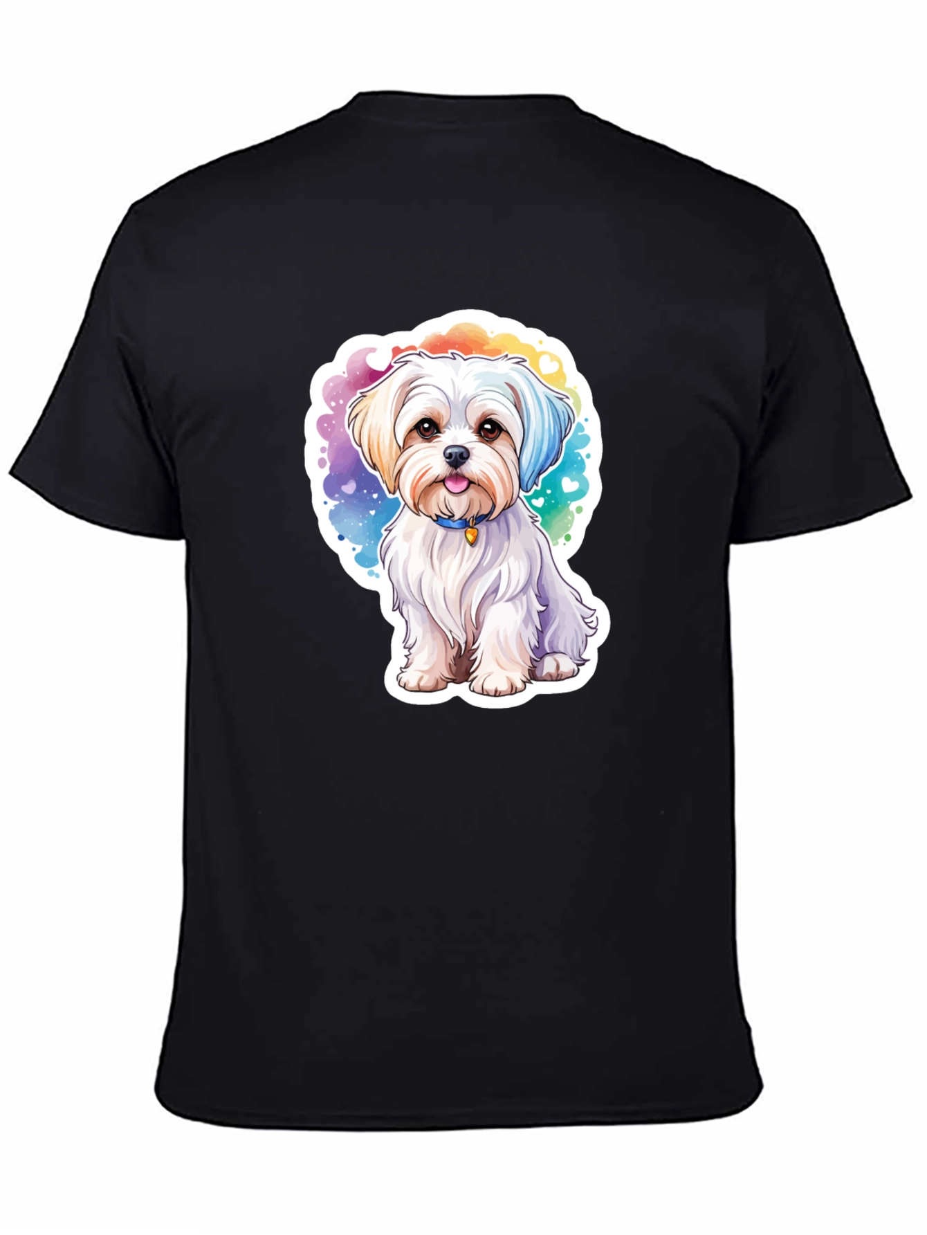 Watercolor Cute Dog T-Shirt – Colorful Puppy Graphic Tee