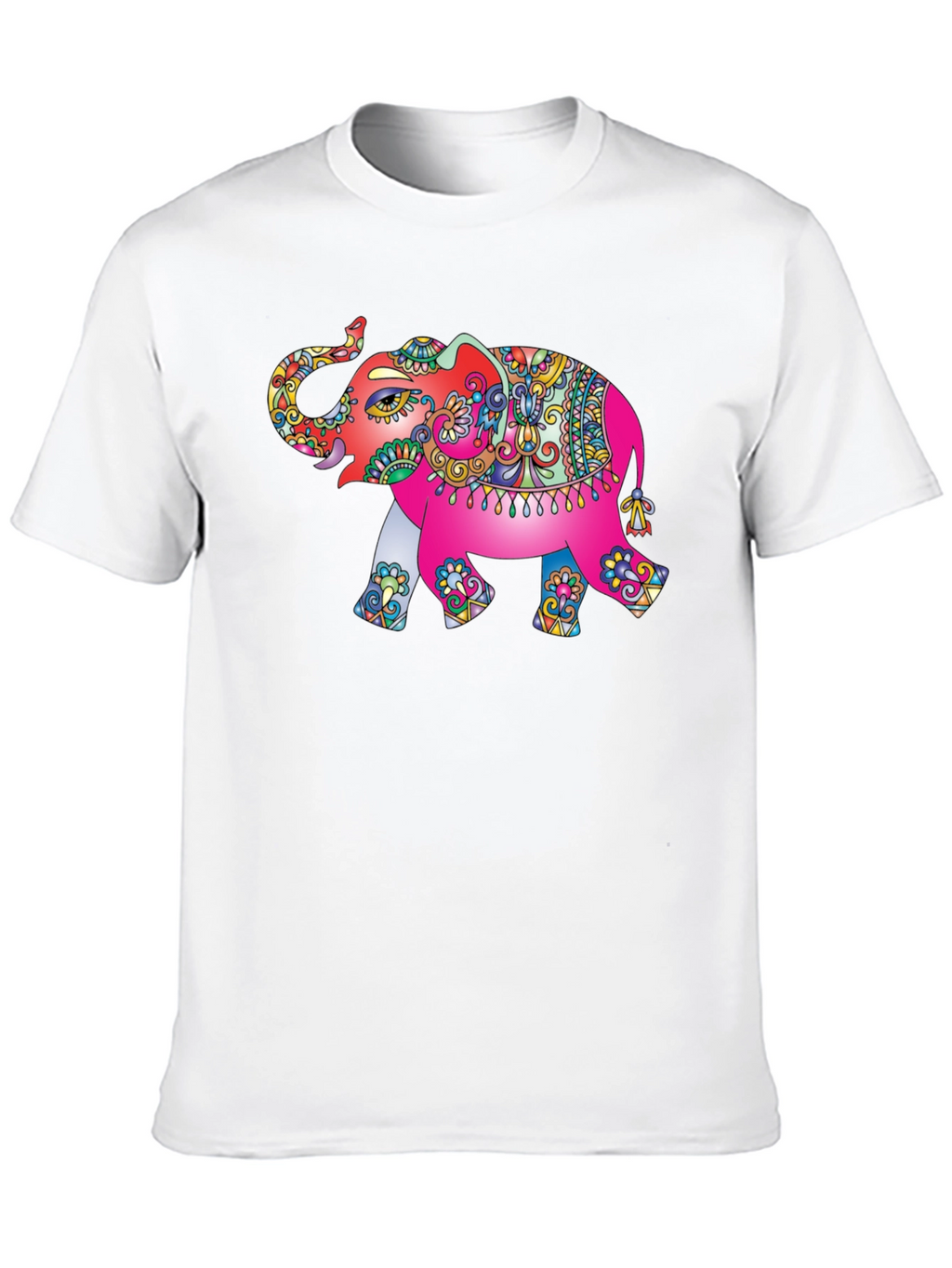 Elephant Graphic Tee - Vibrant Design