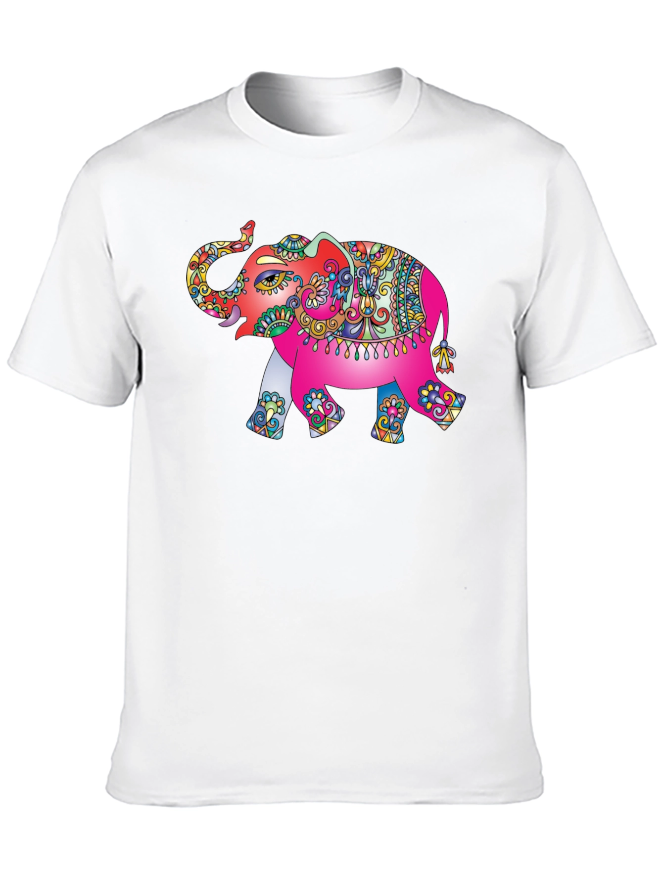 Elephant Graphic Tee - Vibrant Design