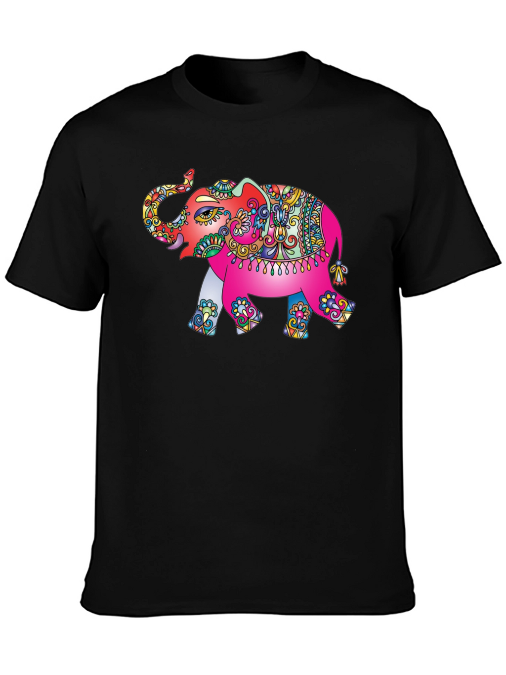 Elephant Graphic Tee - Vibrant Design