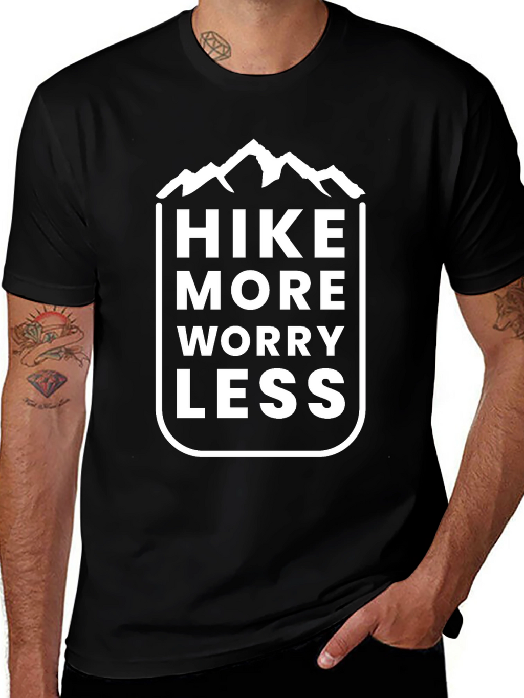Hike More Worry Less Graphic Tee