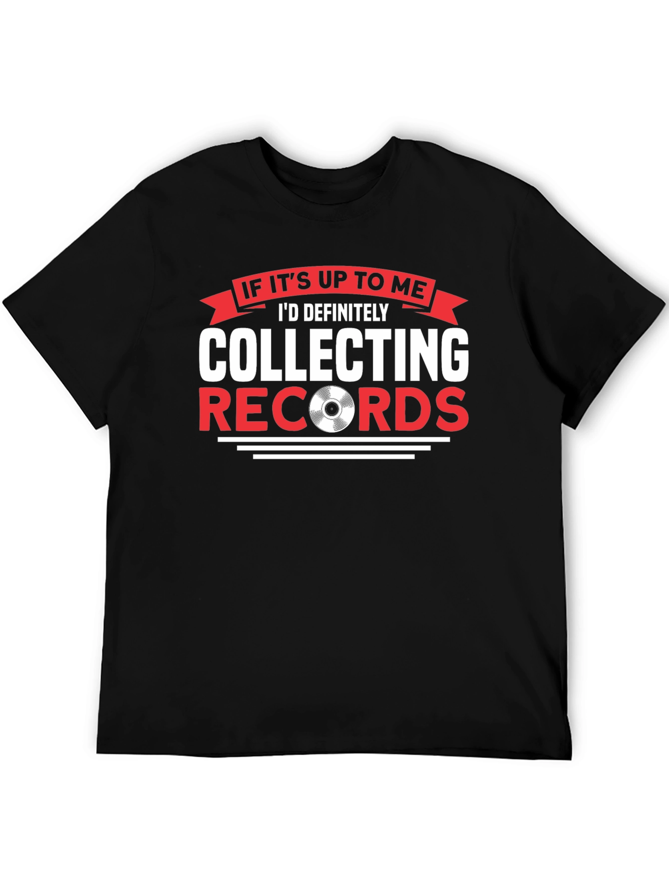 Collecting Records T-Shirt - Vinyl Lover Tee