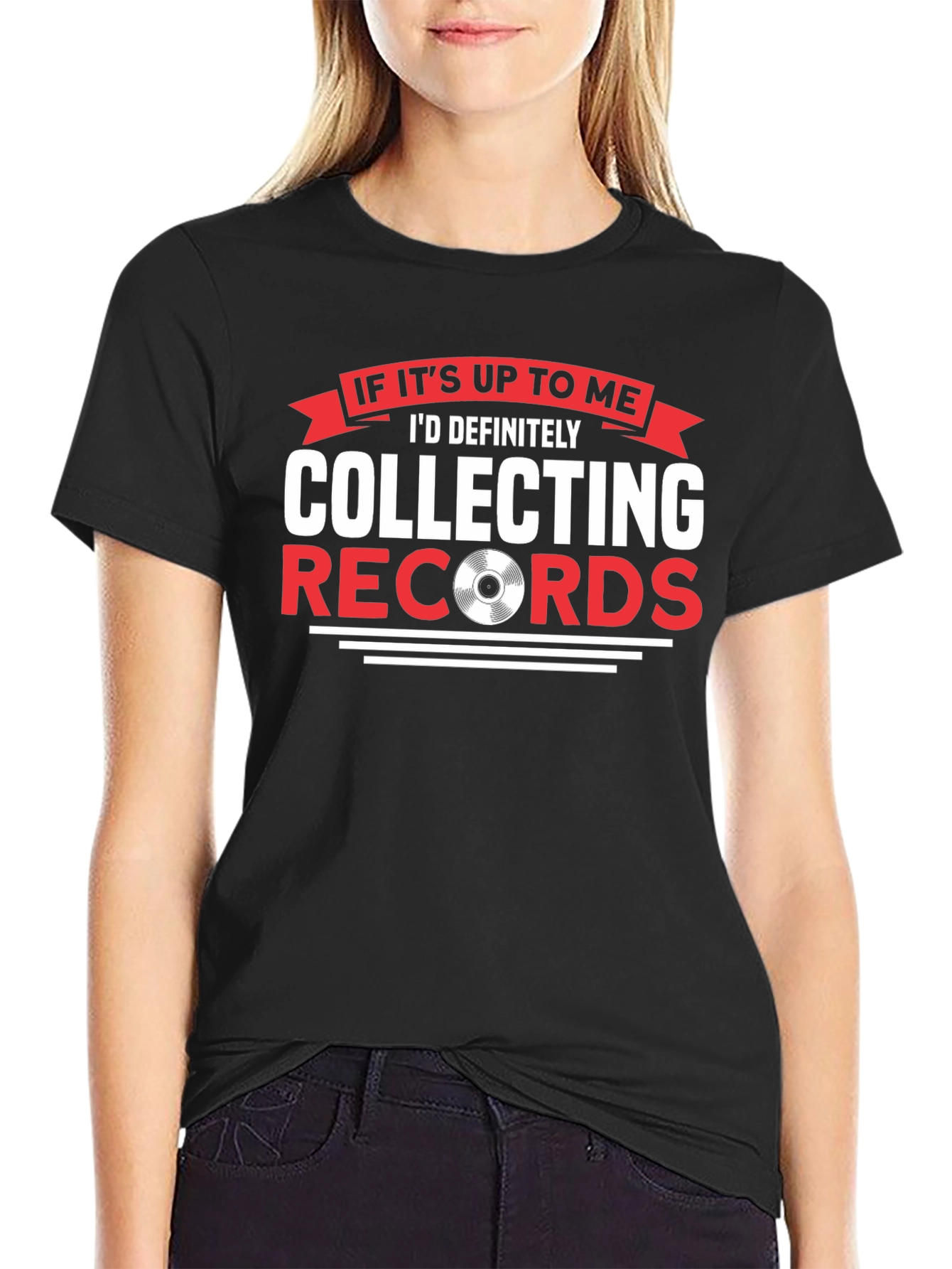 Collecting Records T-Shirt - Vinyl Lover Tee