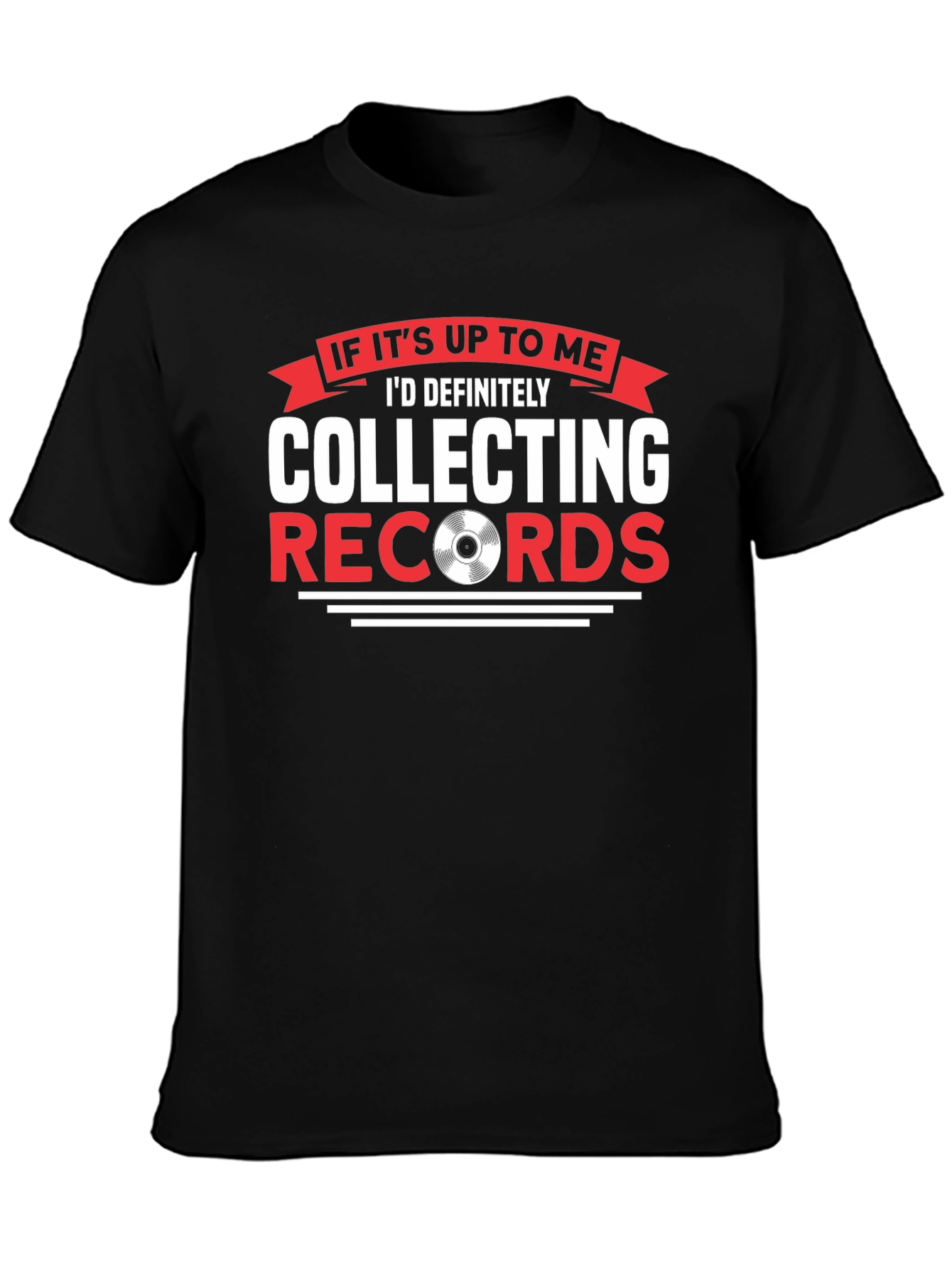Collecting Records T-Shirt - Vinyl Lover Tee
