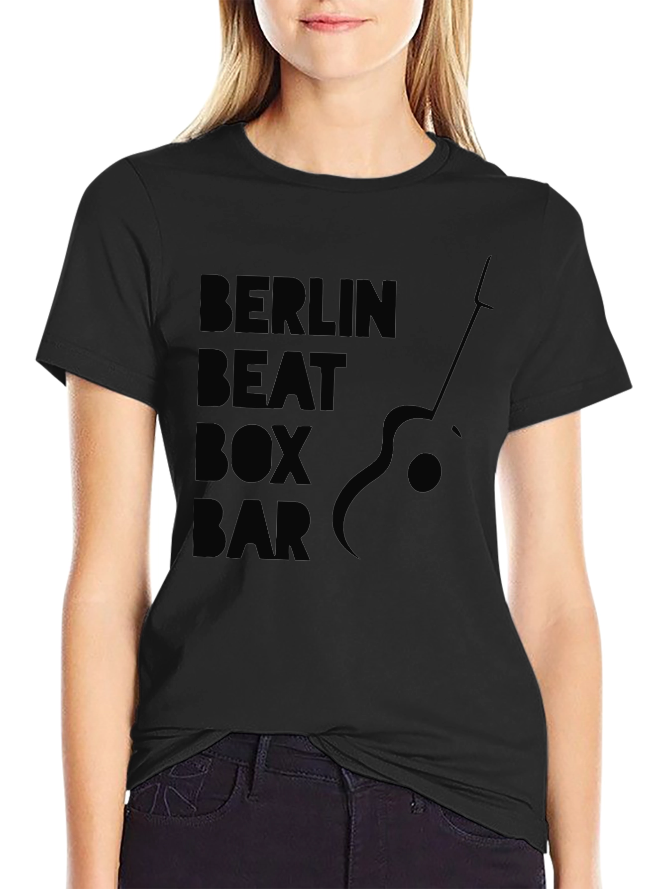 Berlin Beat Box Bar T-Shirt - Mens Black Graphic Tee