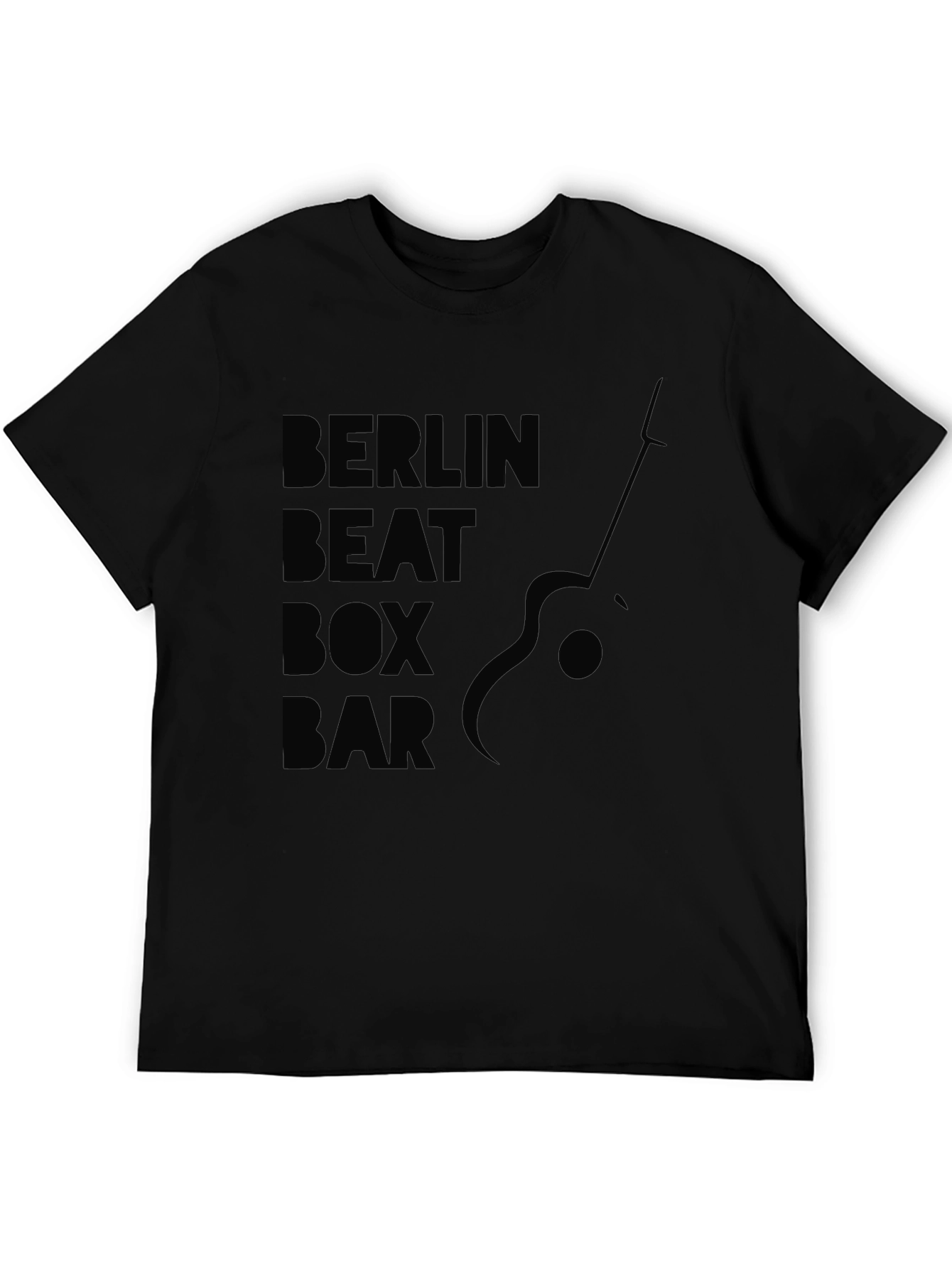 Berlin Beat Box Bar T-Shirt - Mens Black Graphic Tee