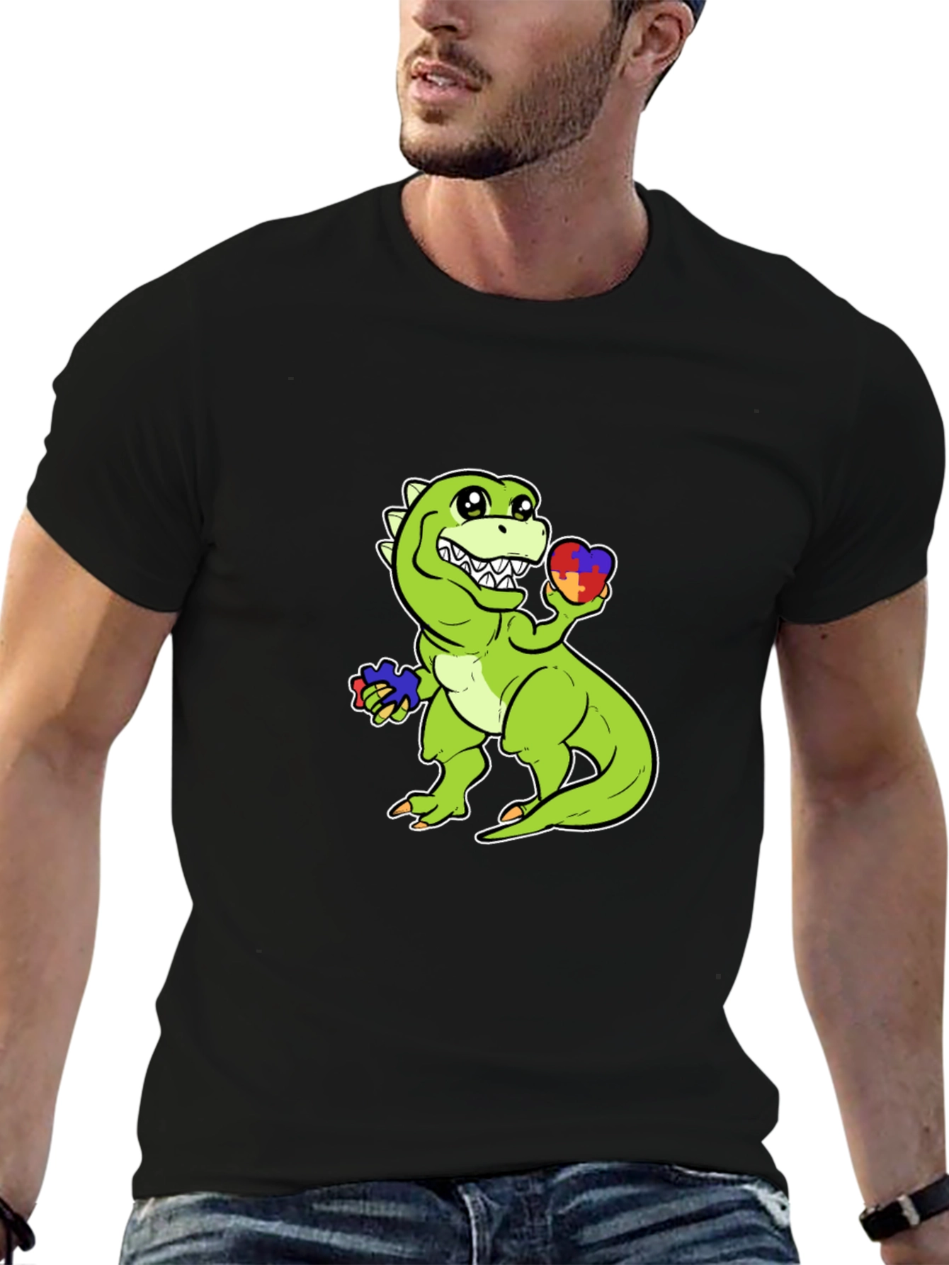 Autism Awareness Dinosaur T-Shirt