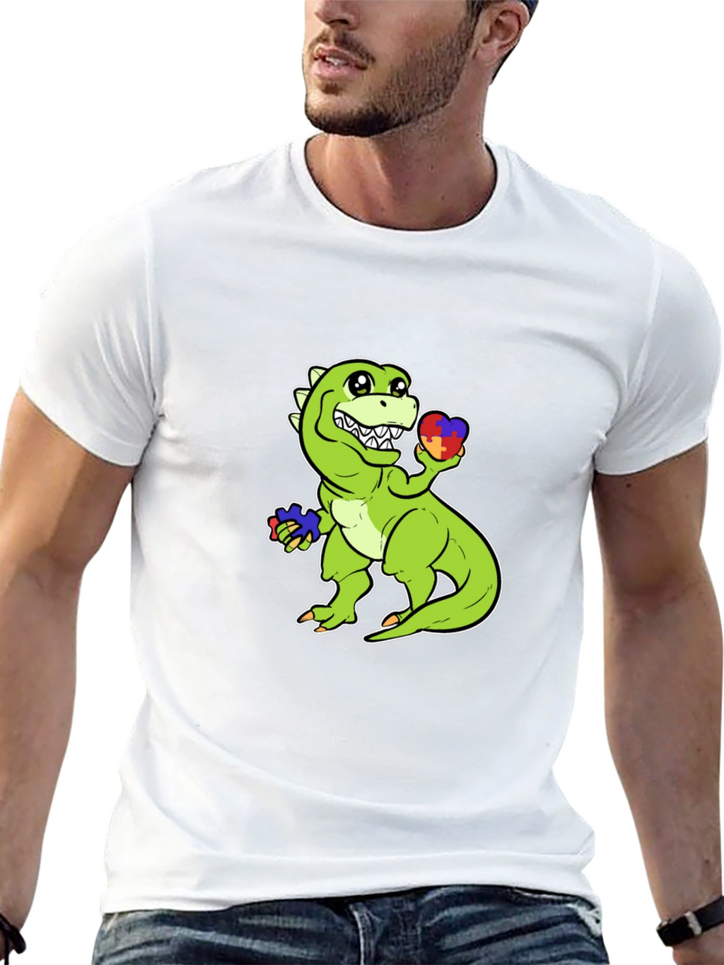 Autism Awareness Dinosaur T-Shirt