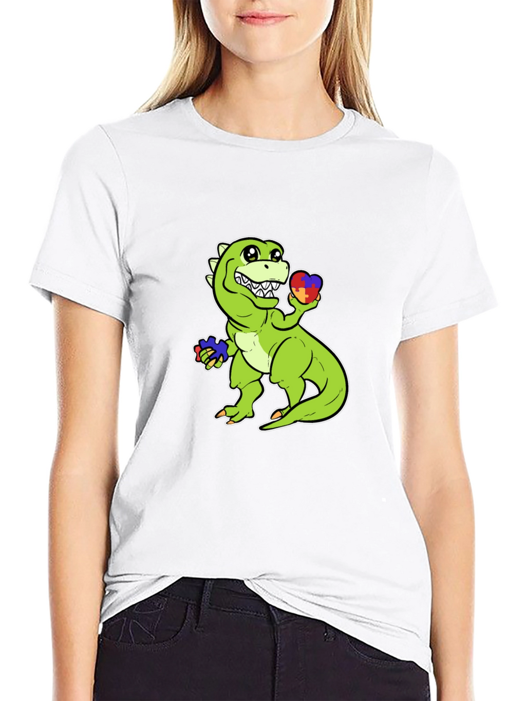 Autism Awareness Dinosaur T-Shirt