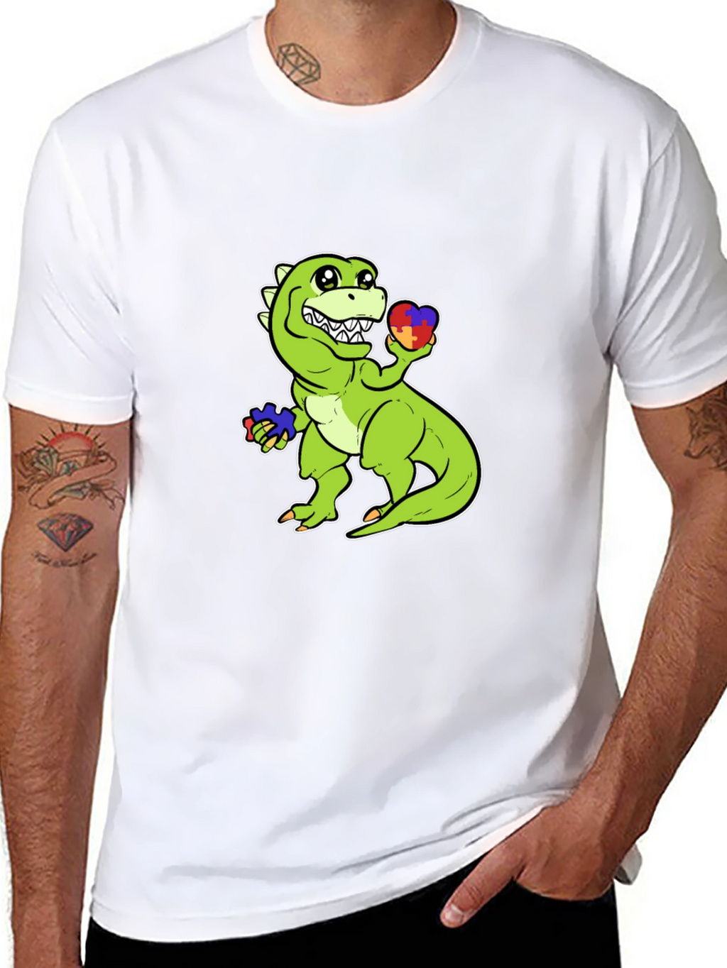 Autism Awareness Dinosaur T-Shirt