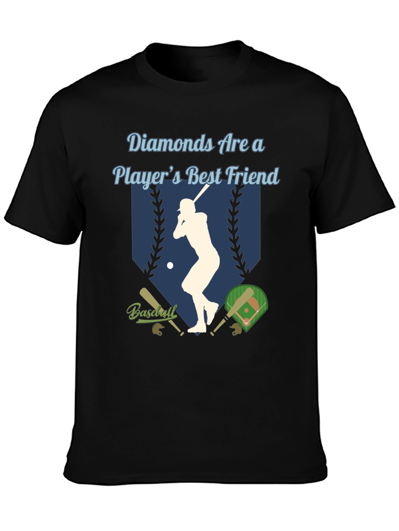 Diamonds Are a Players Best Friend Baseball T-Shirt