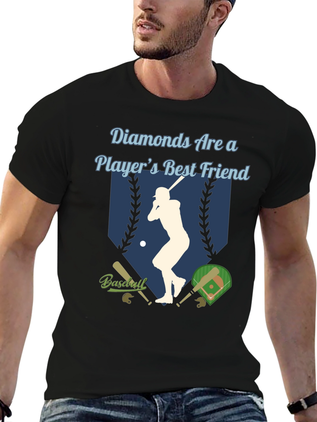 Diamonds Are a Players Best Friend Baseball T-Shirt