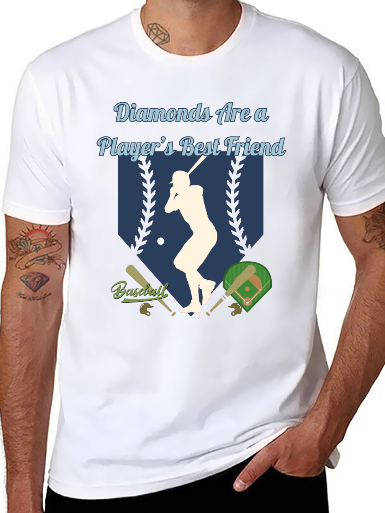 Diamonds Are a Players Best Friend Baseball T-Shirt