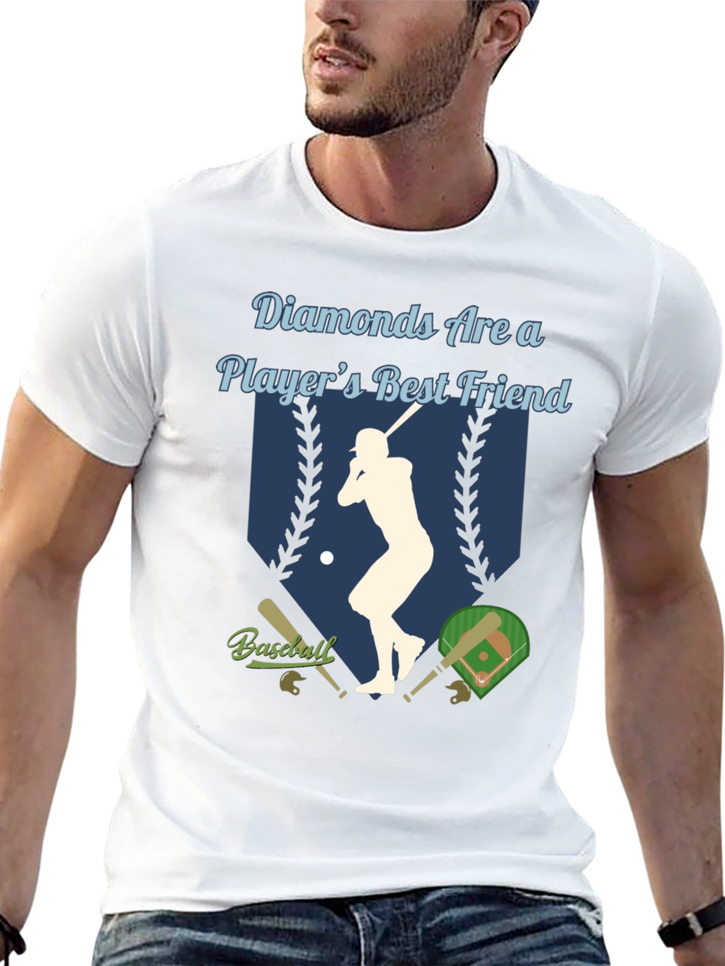 Diamonds Are a Players Best Friend Baseball T-Shirt