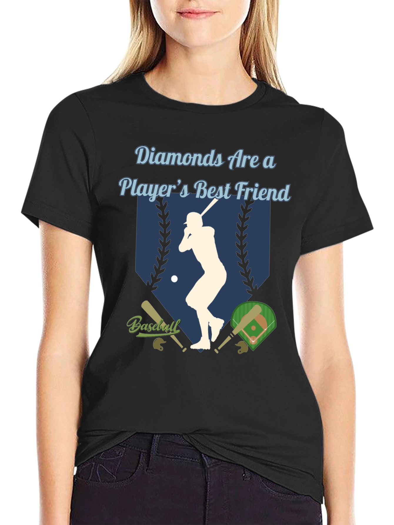 Diamonds Are a Players Best Friend Baseball T-Shirt